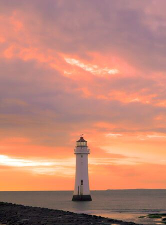 Red Sky at Perch Rockの写真素材