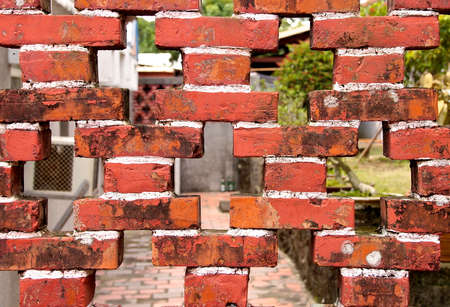 Weathered brick wall 