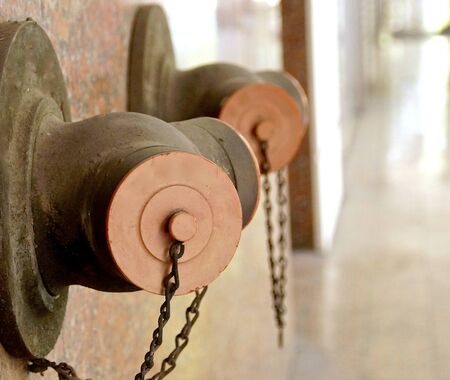 Water hydrant closeup in city centerの写真素材