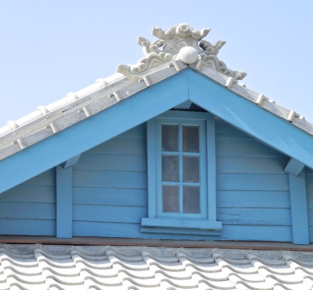 Japanese style of decoration closeup in Taiwanの写真素材