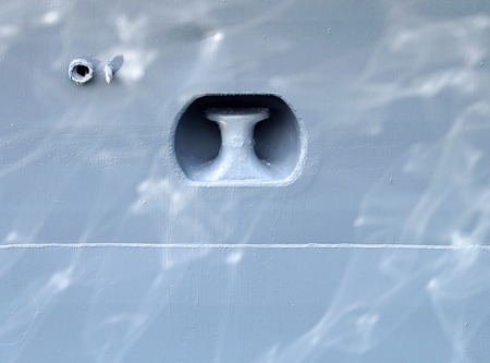 The close view of a dock on shipの写真素材