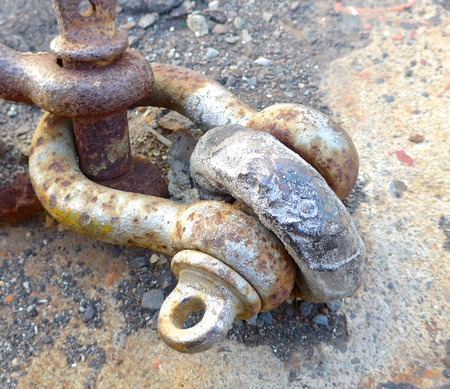 The close view of joints on the shore