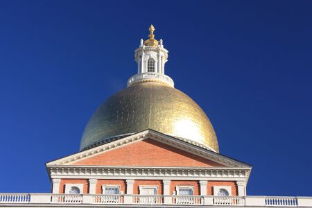 State House Dome Boston Massachusettsの写真素材