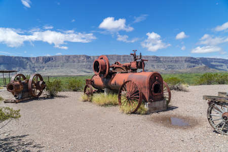Machinery at Castolon Viewの写真素材