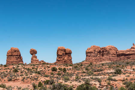 Petrified Dunes in Arches National Parkの写真素材