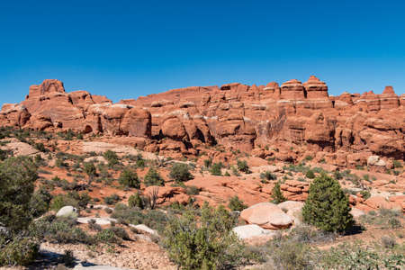 Fiery Furnace Overlook in Arches National Parkの写真素材