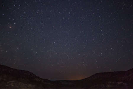 Midnight Sky in Boulder Utahの写真素材
