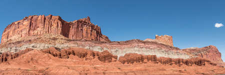 Panoramic View in Capitol Reef National Parkの写真素材
