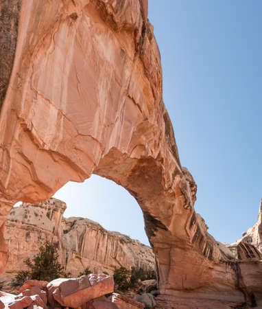 Underneath Hickman Bridgeの写真素材