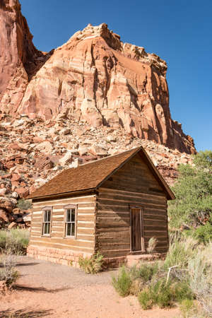 Fruita Schoolhouse Near Orchardの写真素材