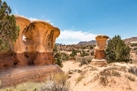 Exiting the Devil's Gardenの写真素材