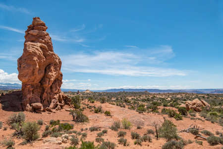 Tower Point at Arches National Parkの写真素材