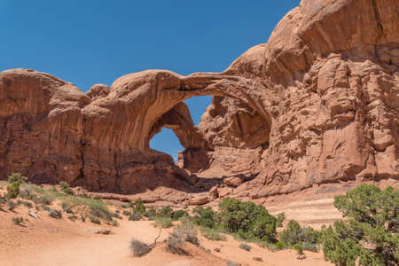 Wide View of Double Archの写真素材