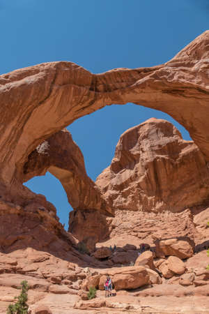 Portrait View of Double Archの写真素材