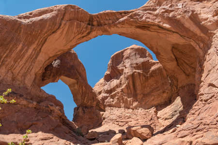 Landscape View of Double Archの写真素材