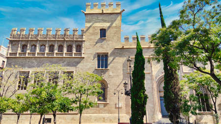 Silk market architecture in Valenciaのeditorial素材