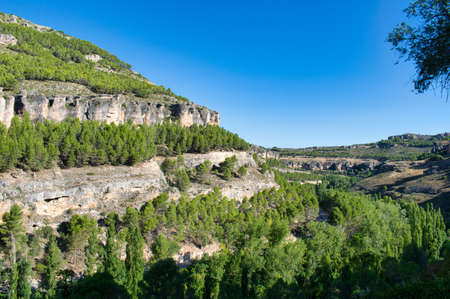 Natural landscape in the mountains of Cuenca, Spainの写真素材