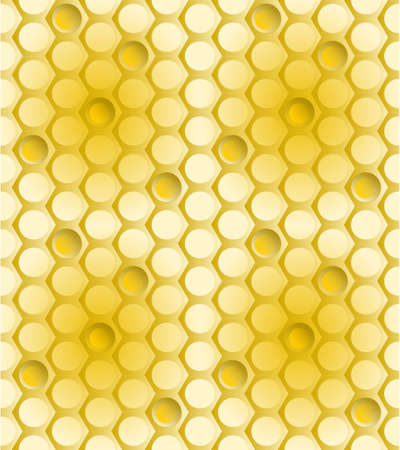Grid texture and honeycomb cells of bees and honeyのイラスト素材