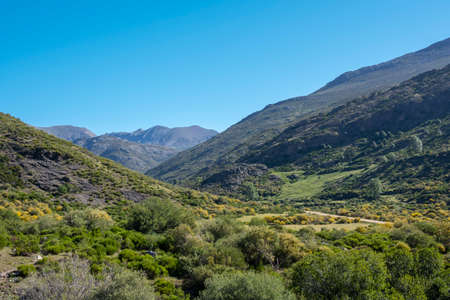 Mazobre stream valley in the Palentina mountain natural park, Spainの写真素材