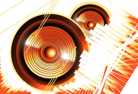 Big speaker equalizer sound backgroundの写真素材