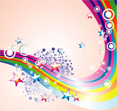 Background Mix of abstract colorful elements のイラスト素材