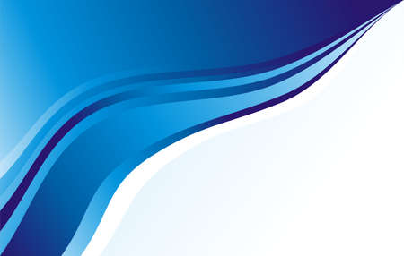 Blue Waves business card backgroundのイラスト素材