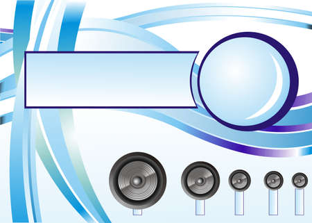 Abstract Background with music elementsのイラスト素材