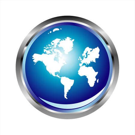 Isolated colorful World map of earthのイラスト素材