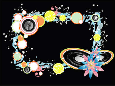 Abstract old style music event backgroundのイラスト素材