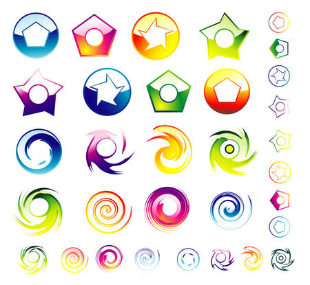 A collection of high quality corporate design elementsのイラスト素材