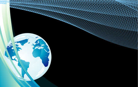 Glossy delicate blue earth icon to use like backgroundのイラスト素材