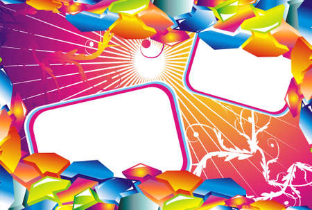 3D style abstract graffici design のイラスト素材