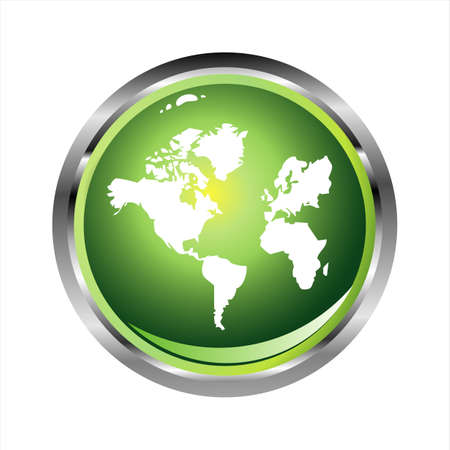 Green Glossy World sphere with glossy effect
のイラスト素材