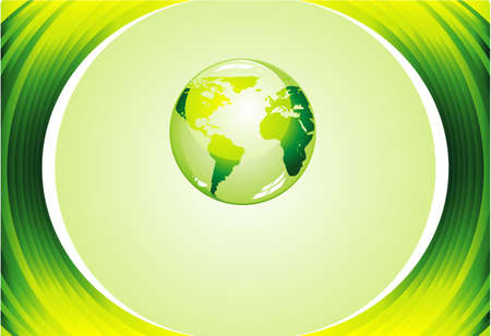 Green Globe for Ecology business backgroundのイラスト素材