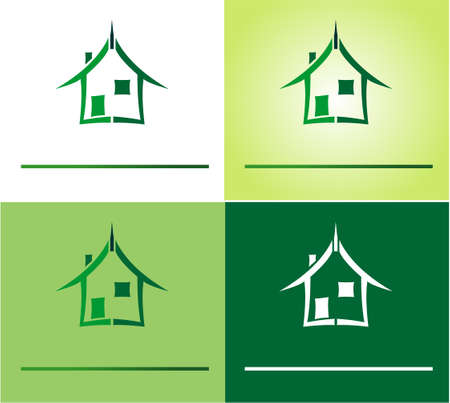Conceptual symbol and Icons for real estate companyのイラスト素材