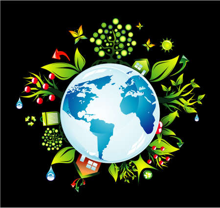  Abstract Environmental Earth concept backgroundのイラスト素材