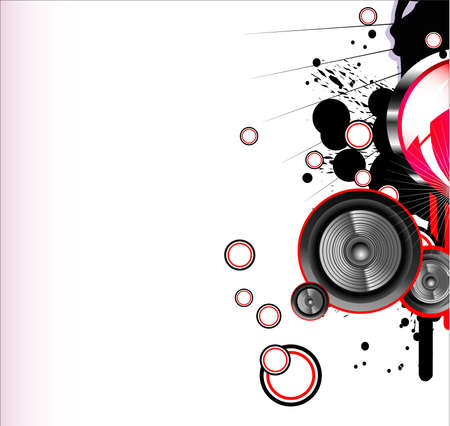 Colorful Love and music backgroundのイラスト素材