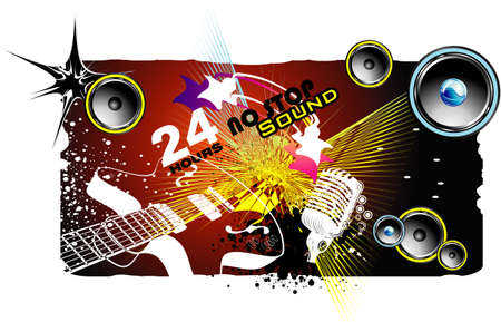 Alternative Disco Flyerのイラスト素材