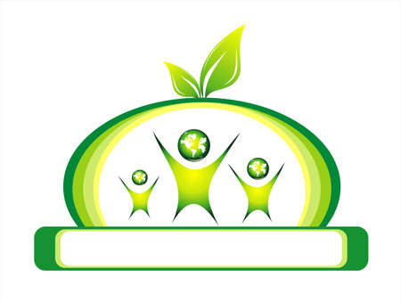 Environment Saving and Nature Card backgroundのイラスト素材