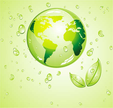 Green Water background for an ecology background or brochureのイラスト素材