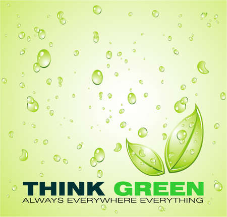 Green Water background for an ecology background or brochureのイラスト素材