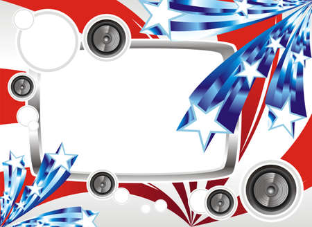 Fantasy design for the american flagのイラスト素材