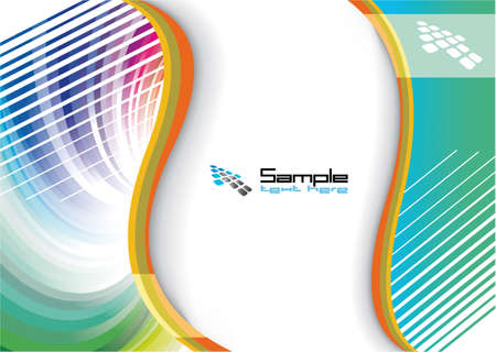 Abstract Rainbow Background for Business Brochure or Coverのイラスト素材