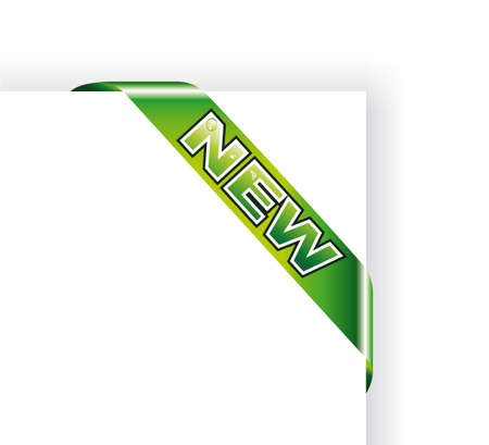 Advertise Tag with Colorful "New" textのイラスト素材
