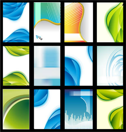 Colorful Elegant Collection of Business Cardのイラスト素材