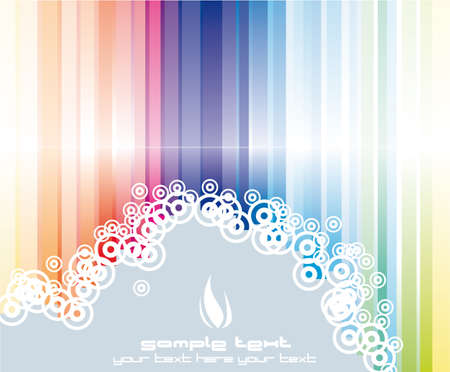 Colorful Rainbow Business or Greetings Card with Space for textのイラスト素材