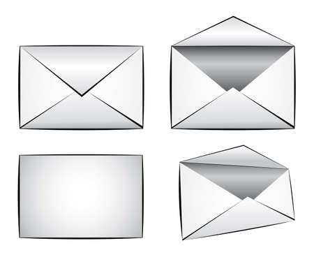 Set of Email Illustration Iconsのイラスト素材