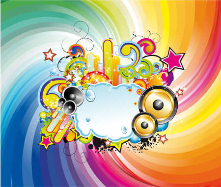 Abstract Discoteque Event Background for Flyersのイラスト素材
