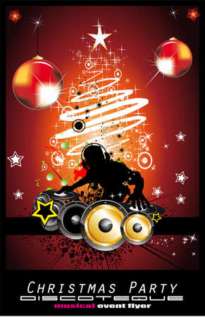 Abstract Dj Discoteque Event Background for Flyersのイラスト素材