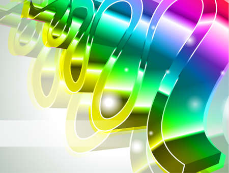 Modern High Tech Rainbow Business Cardのイラスト素材